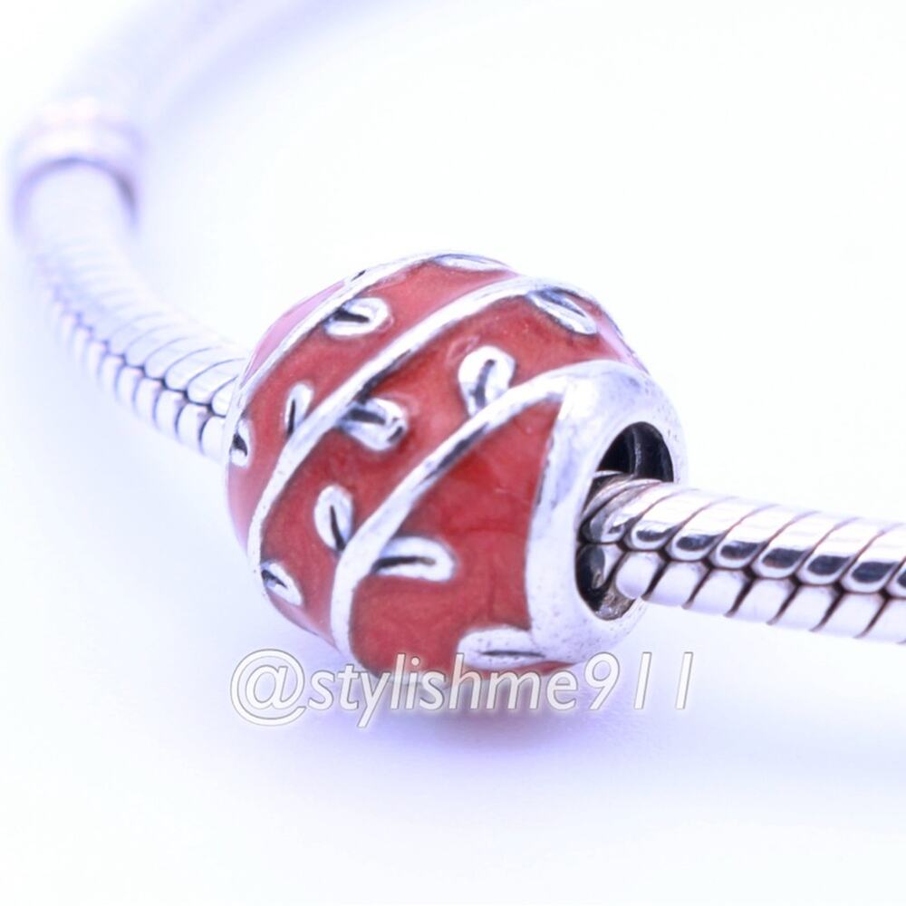 Authentic PANDORA Retired Red Vines Charm - 790525EN17